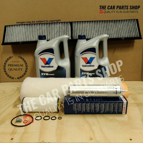 10L VALVOLINE OIL & ALL FILTERS KIT FOR BMW X3 3.0D 2003-2010 FULL SERVICE KIT