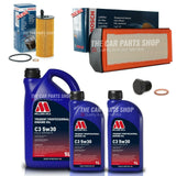 FOR BMW 330D F30 2012-2018 BOSCH SERVICE KIT 7L MILLERS & OIL & AIR FILTER