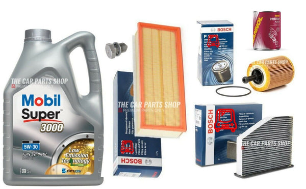 MOBIL SUPER 3000 BOSCH SERVICE KIT FITS AUDI A3 1.9 TDI MK2 8P OE QUALITY PACK