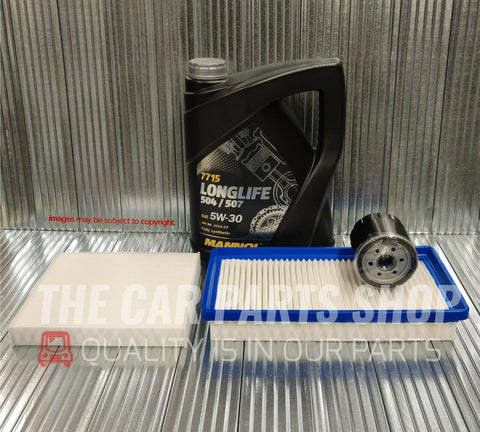 SERVICE KIT FOR MAZDA 6 TS2 MK2 2.0 PETROL WITH 5L MANNOL LONGLIFE C3 5W30