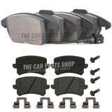 FRONT & REAR BRAKE PADS FOR VW PASSAT ESTATE BLUE MOTION 1.4 TSI