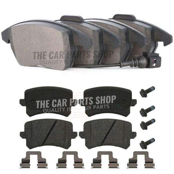 FRONT & REAR BRAKE PADS FOR VW PASSAT ESTATE BLUE MOTION 1.4 TSI