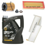 SERVICE KIT FOR PEUGEOT 3008 1.6 HDI SPORT MK1 WITH AIR OIL CABIN 5L OIL