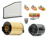 SERVICE FILTER KIT TO FIT VW GOLF 1.4 TSI PETROL MK6 WITH NEW 4 X NGK PLUGS