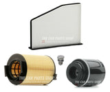 SERVICE FILTER KIT TO FIT VW GOLF 1.4 TSI PETROL MK6  AIR OIL CABIN & SUMP PLUG