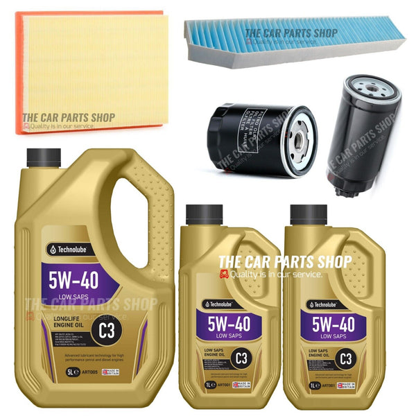 FOR JEEP CHEROKEE 2.8 CRD KJ FULL SERVICE KIT 7L 5W40 & ALL 4 NEW FILTERS