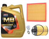 FOR SAAB 9-3 1.9 TTID MK2 SERVICE KIT 5L 0W40 + NEW AIR AND OIL FILTER & PLUG