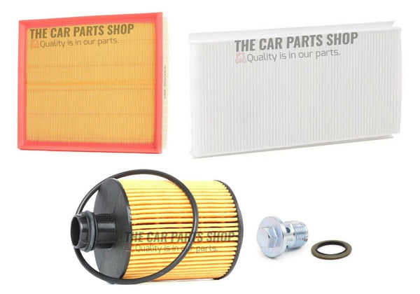 FOR SAAB 9-3 1.9 TTID MK2 SERVICE FILTER KIT CABIN AIR OIL FILTER + SUMP PLUG