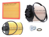 FOR SAAB 9-3 1.9 TTID MK2 SERVICE FILTER KIT FUEL OIL AND AIR FILTER & PLUG NEW