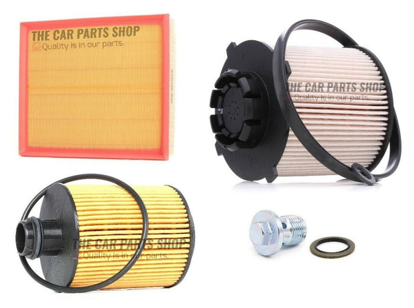 FOR SAAB 9-3 1.9 TTID MK2 SERVICE FILTER KIT FUEL OIL AND AIR FILTER & PLUG NEW