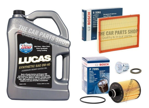 BOSCH SERVICE KIT FOR SAAB 9-3 1.9 DIESEL 07-15 LUCAS 0W40 & 2 BOSCH FILTERS OE