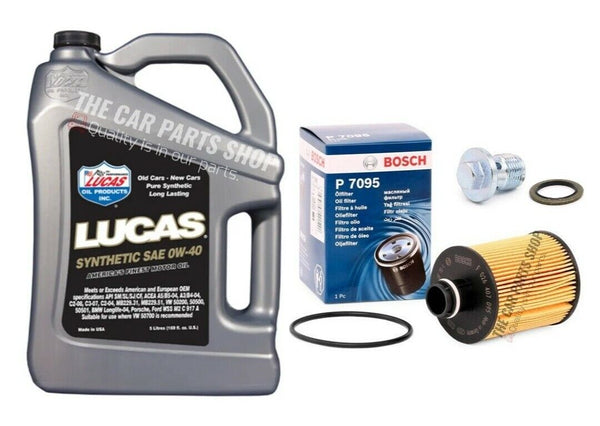 BOSCH SERVICE KIT FOR SAAB 9-3 1.9 DIESEL 07-15 BOSCH OIL FILTER & 5L 0W-40 OIL