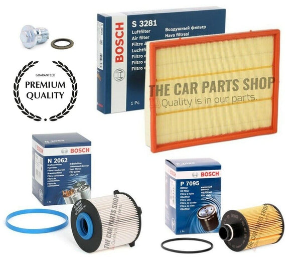 FITS SAAB 9-3 1.9 DIESEL 07-15 BOSCH SERVICE FILTER KIT AIR FUEL & OIL IN BOSCH
