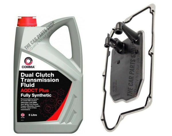 GEARBOX SERVICE KIT FOR MERCEDES A180 AMG 5L COMMA DCT FLUID & NEW FILTER