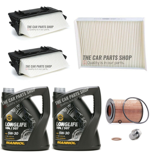 FOR MERCEDES GL350 3.0 AMG SPORT X166 SERVICE KIT 10L OIL & AIR OIL CABIN PLUG