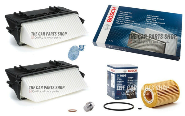 TO FIT MERCEDES GL350 3.0 AMG X166 BOSCH SERVICE FILTER KIT WITH AIR OIL CABIN