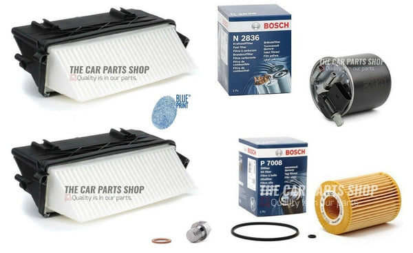 TO FIT MERCEDES GL350 3.0 AMG X166 BOSCH SERVICE FILTER KIT WITH BOSCH FUEL KIT