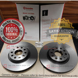 FOR VW CADDY MAXI MK3 272MM GENUINE BREMBO REAR BRAKE DISCS PAIR