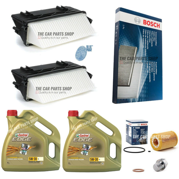 BOSCH SERVICE KIT FOR MERCEDES GL350 X166 8L CASTROL OE QUALITY FILTERS