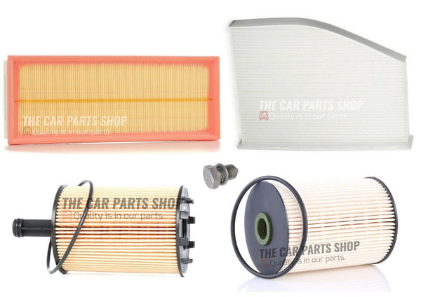 FITS VW GOLF 2.0 GT TDI MK6 FULL SERVICE FILTER KIT WITH A NEW SUMP PLUG