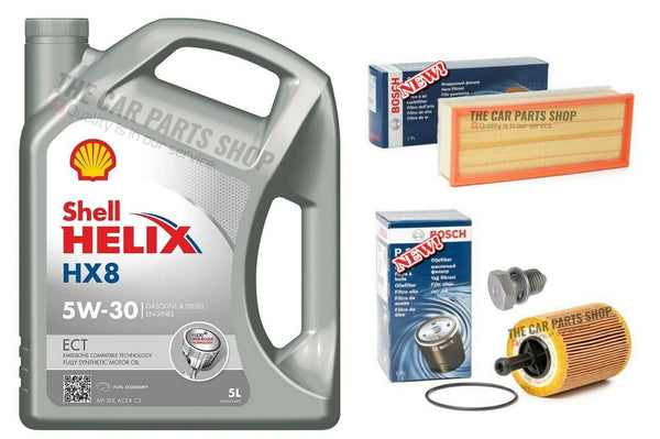 FOR VW GOLF 2.0 GT TDI MK6 BOSCH SERVICE KIT BOSCH OIL & AIR FILTER & SHELL 5W30