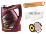 SERVICE KIT FOR PEUGEOT 3008 1.6 PETROL 5L MANNOL & AIR OIL CABIN FILTER KIT