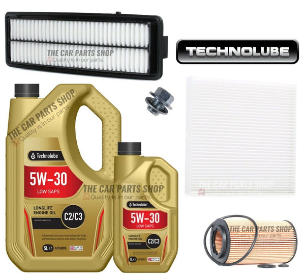 FOR HONDA ACCORD 2.2 DIESEL CTDI SERVICE KIT 6L OIL & AIR OIL POLLEN + SUMP PLUG