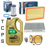 FULL BOSCH SERVICE KIT FOR VW GOLF 1.6 TDI MK7 5L TECHNOLUBE 5W30 & BOSCH KIT