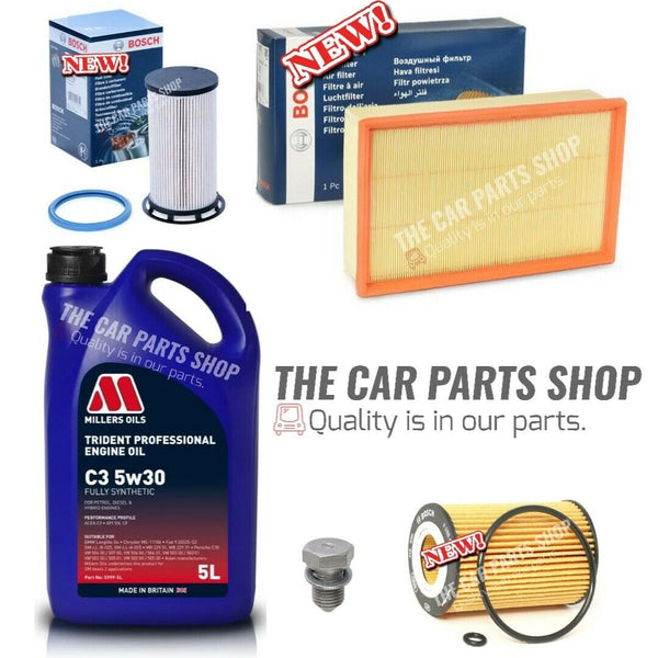 PREMIUM MILLER'S SERVICE KIT FITS VW GOLF 1.6 TDI MK7 WITH BOSCH FUEL AIR OIL OE