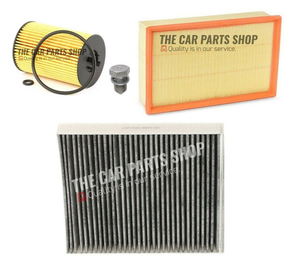 SERVICE FILTERS KIT FOR VW GOLF 1.6 TDI MK7 12-16 AIR OIL CABIN SUMP PLUG