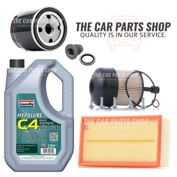 FOR NISSAN NV200 1.5 DCI MK1 SERVICE KIT FUEL AIR OIL FILTER AND C4 5W30 OIL 5L