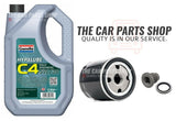 FOR NISSAN NV200 1.5 DCI MK1 SERVICE KIT 5L C4 5W30 & OIL FILTER SUMP PLUG NEW
