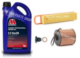 MILLERS OIL SERVICE KIT FOR MINI ONE 1.6 PETROL NEW AIR & OIL + 5L MILLERS OIL