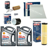 COMPLETE BOSCH SERVICE KIT WITH SHELL 5W30 10L FOR MERCEDES E320 3.2 CDI W211