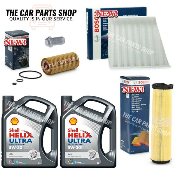 BOSCH SERVICE KIT & SHELL 5W30 10L FOR MERCEDES E320 3.2 CDI W211 BOSCH 3 FILTER