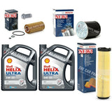 BOSCH SERVICE KIT & 10L SHELL 5W30 FOR MERCEDES E320 3.2 CDI FUEL AIR OIL BOSCH