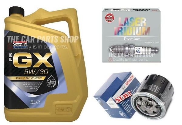 BOSCH SERVICE KIT FOR VAUXHALL ASTRA K 1.4 ELITE BOSCH FILTER + 5L OIL + PLUGS