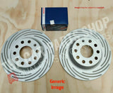 TO FIT SKODA OCTAVIA MK2 TDI FULLY COATED SLOTTED FRONT DISCS & BOSCH FRONT PADS