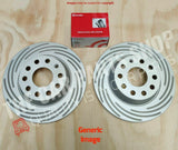 TO FIT SKODA OCTAVIA MK2 TDI SLOTTED REAR DISCS 272MM WITH BREMBO PADS