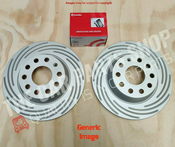 TO FIT SKODA OCTAVIA MK2 TDI SLOTTED REAR DISCS 272MM WITH BREMBO PADS