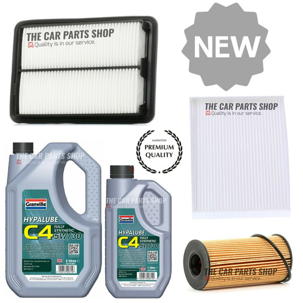 FOR NISSAN QASHQAI 1.6 DCI MK2 J11 SERVICE KIT 6L C4 OIL & CABIN AIR OIL FILTER