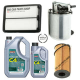 FOR NISSAN QASHQAI 1.6 DCI MK2 J11 SERVICE KIT FUEL OIL AIR & 6L GRANVILLE C4