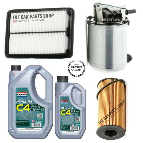 FOR NISSAN QASHQAI 1.6 DCI MK2 J11 SERVICE KIT FUEL OIL AIR & 6L GRANVILLE C4