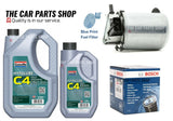 BOSCH SERVICE KIT FOR NISSAN QASHQAI 1.6 DCI J11 OIL & FUEL FILTER + 6L 5W30 C4