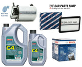 FITS NISSAN QASHQAI 1.6 DCI J11 BOSCH SERVICE KIT 6L C4 5W30 + AIR OIL FUEL KIT