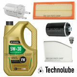 FITS VW SCIROCCO 2.0 PETROL SERVICE KIT 5L 5W30 OIL & ALL 4 NEW FILTERS INCLUDED