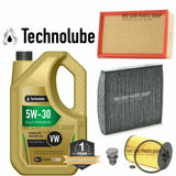 FOR VW PASSAT 2.0 TDI B8 MK7 SERVICE KIT OIL & AIR CABIN OIL PLUG NEW