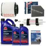FITS AUDI SQ5 3.0 TDI 12-16 FULL BOSCH SERVICE KIT WITH MILLERS LONGLIFE 5W30