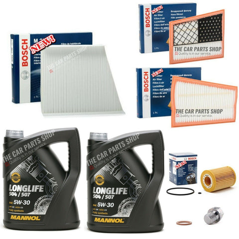 FITS MERCEDES BENZ E CLASS E320 OM642.920 BOSCH SERVICE KIT 2 X BOSCH AIR FILTER