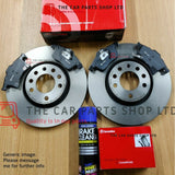 FOR VW GOLF R MK7 2013> BREMBO REAR DISCS 310MM + REAR BREMBO PADS OE QUALITY